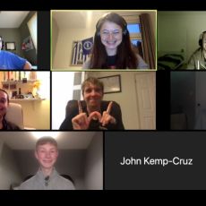 Screenshot of the participants in the zoom call.