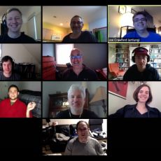 10 participants in an online video conference