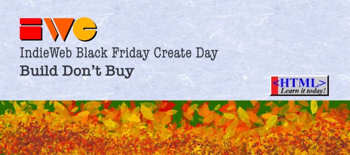 IndieWeb Black Friday Create Day Banner Image